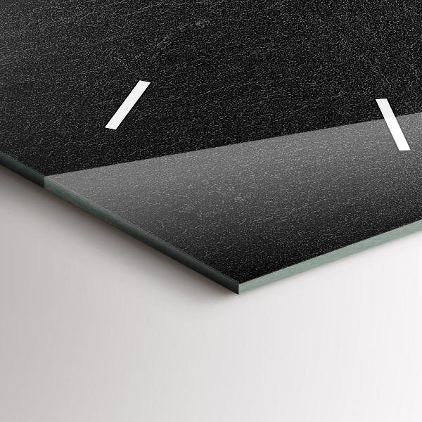 Orologio verticale in vetro Roccia scura