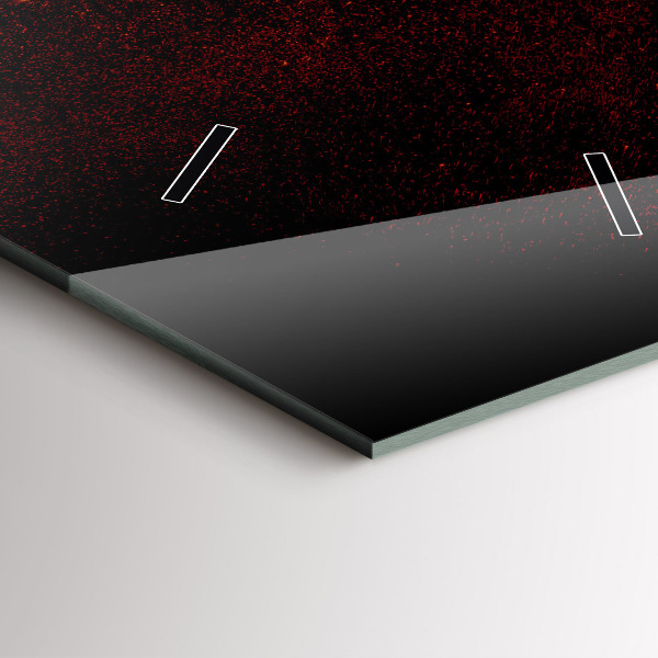 Orologio verticale in vetro Peperoncini