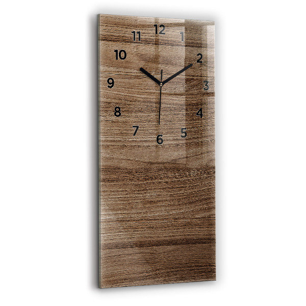 Orologio verticale in vetro Legno scuro