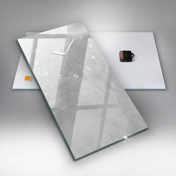 Orologio verticale in vetro Muro di pietra