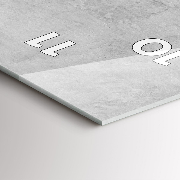 Orologio verticale in vetro Muro di pietra