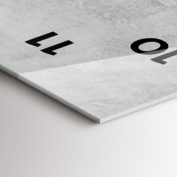 Orologio verticale in vetro Muro di pietra