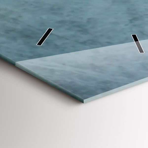 Orologio verticale in vetro Una tazza di caffè