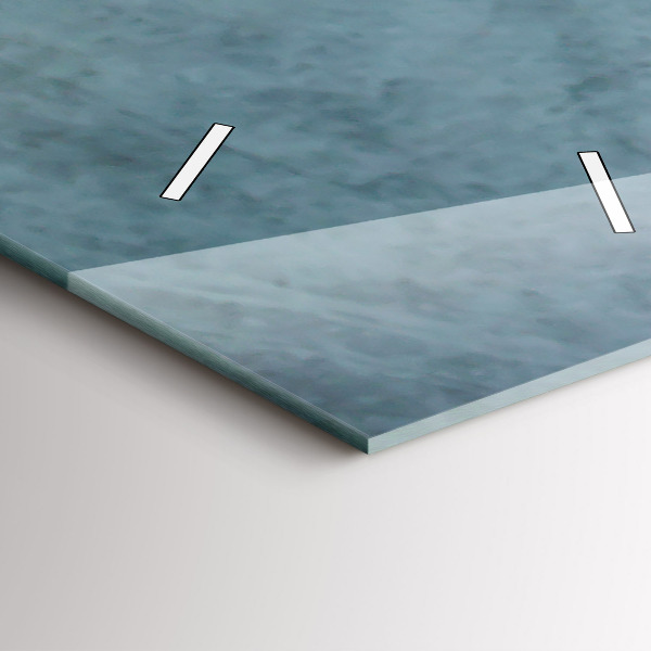 Orologio verticale in vetro Una tazza di caffè