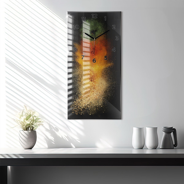 Orologio verticale in vetro Spezie sparse