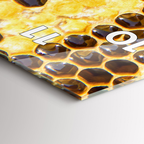 Orologio verticale in vetro Favo