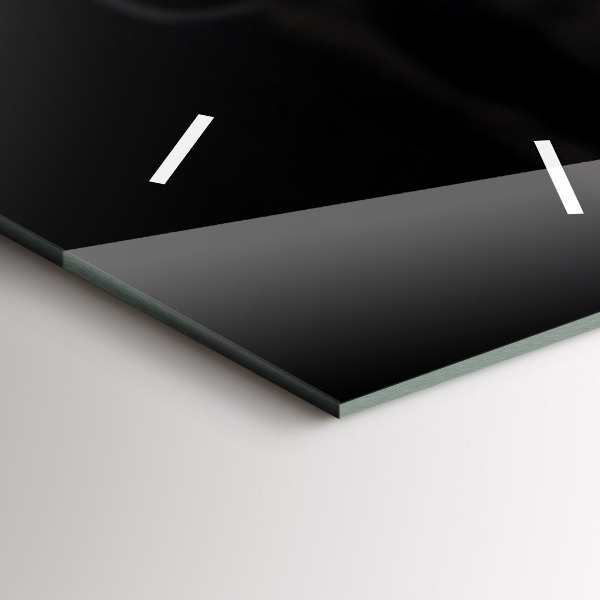 Orologio verticale in vetro Tazza e chicchi di caffè