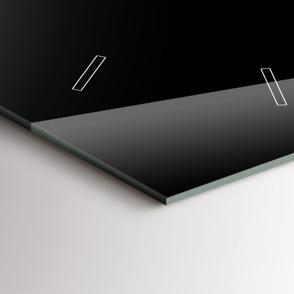 Orologio verticale in vetro Una tazza di caffè nero