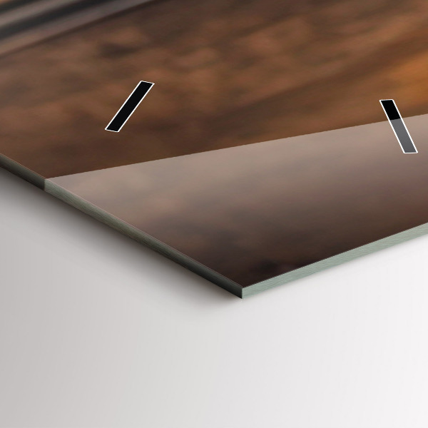 Orologio verticale in vetro Una tazza di caffè