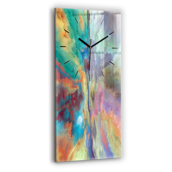 Orologio verticale in vetro Paesaggio astratto