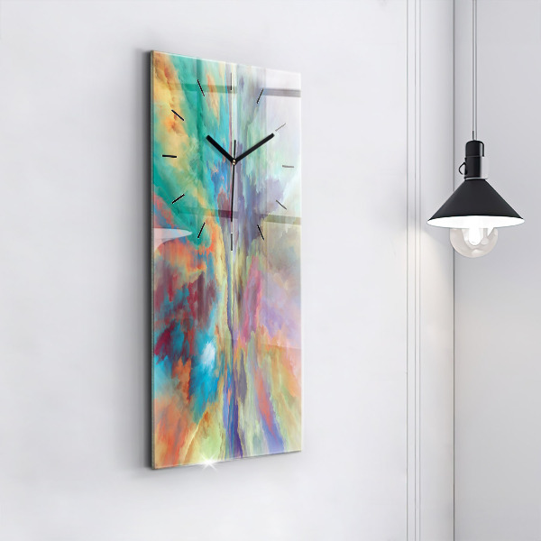 Orologio verticale in vetro Paesaggio astratto