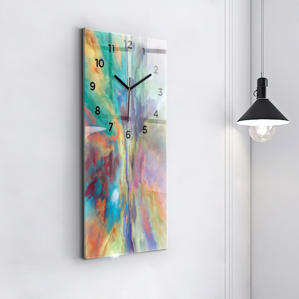Orologio verticale in vetro Paesaggio astratto