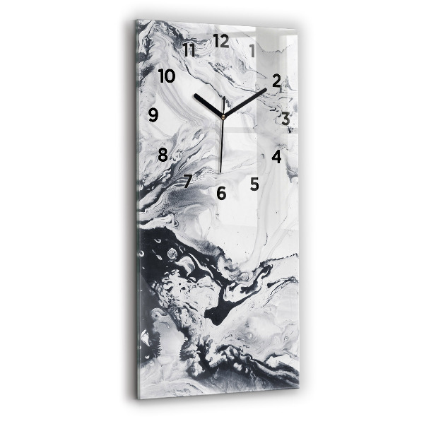 Orologio verticale Marmo inchiostro astratto