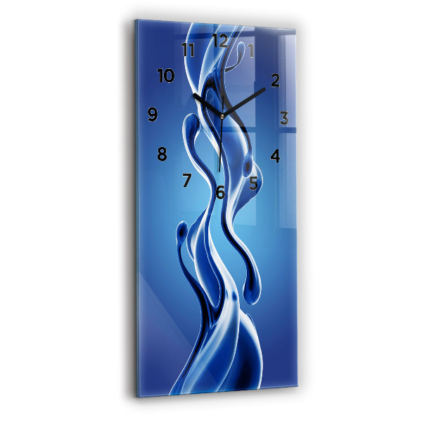 Orologio verticale in vetro Astrazione liquida