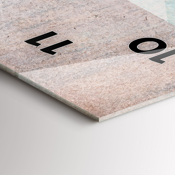 Orologio verticale Triangoli Texture astratta