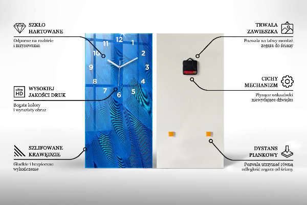 Orologio verticale Il lato tropicale della natura