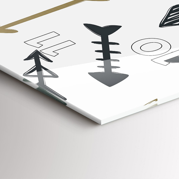 Orologio verticale Motivo geometrico hipster