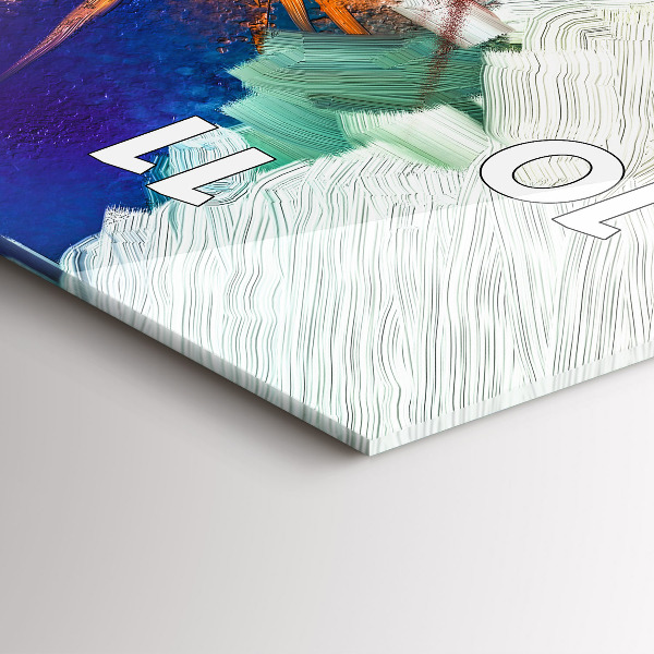 Orologio verticale Fiori astratti