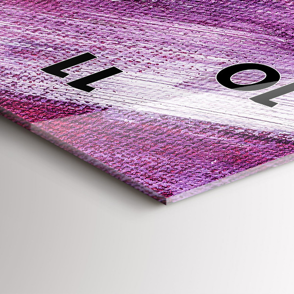 Orologio verticale Texture della vernice acrilica