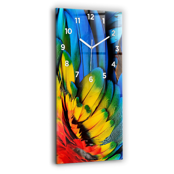 Orologio verticale Ali di uccelli colorati