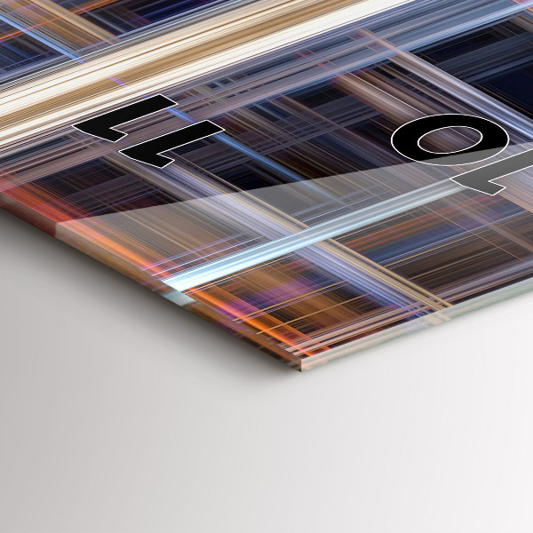 Orologio verticale Geometria astratta