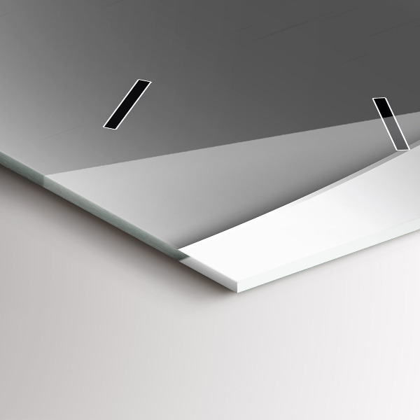 Orologio verticale in vetro Linee d'argento