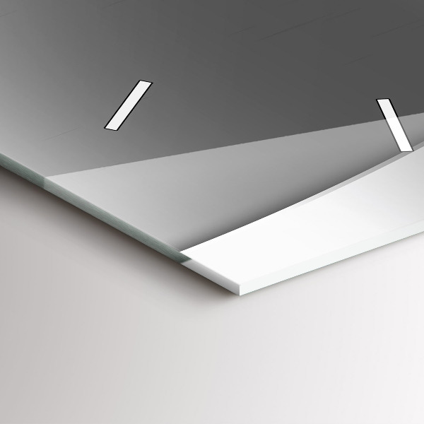 Orologio verticale in vetro Linee d'argento