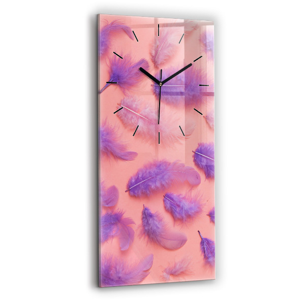 Orologio verticale Piume colorate
