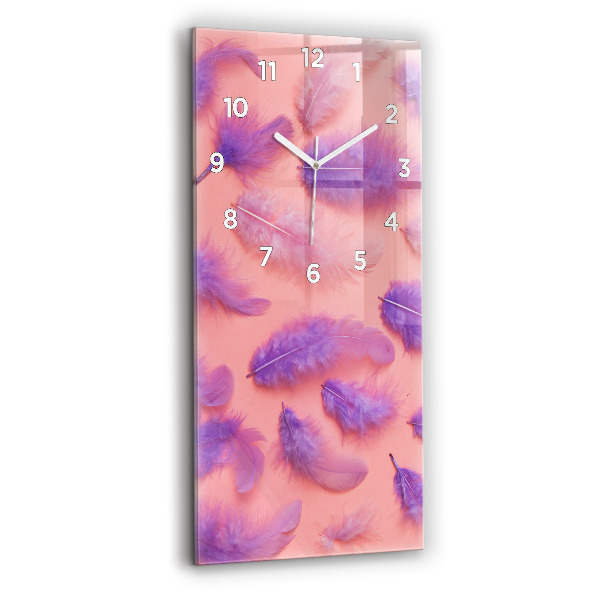 Orologio verticale Piume colorate