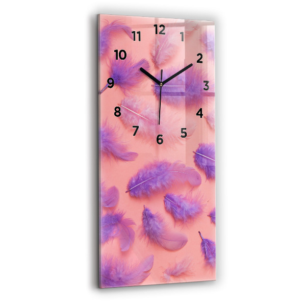 Orologio verticale Piume colorate