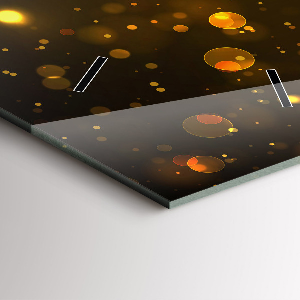 Orologio verticale in vetro Polvere d'oro