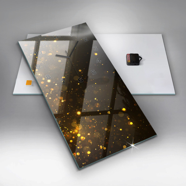 Orologio verticale in vetro Polvere d'oro