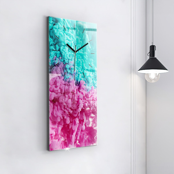 Orologio verticale in vetro Arte moderna - macchie