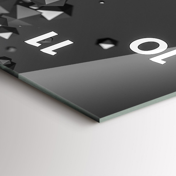 Orologio verticale Astrazione nera