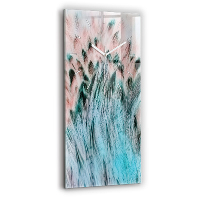 Orologio verticale Piume colorate