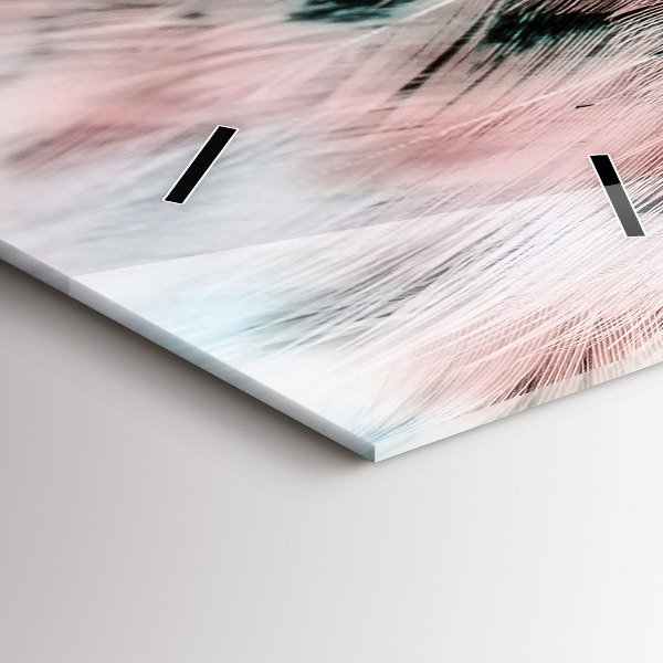 Orologio verticale Piume colorate