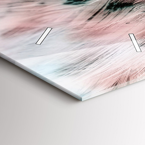 Orologio verticale Piume colorate