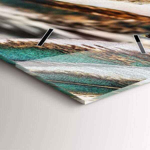 Orologio verticale Piume di uccello marrone chiaro