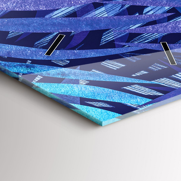 Orologio verticale Foglie blu