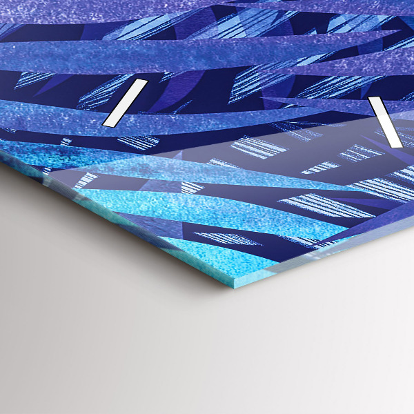 Orologio verticale Foglie blu