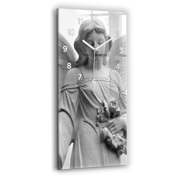 Orologio verticale Scultura di un vecchio angelo
