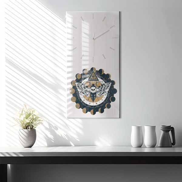 Orologio verticale Fasi lunari e l'occhio