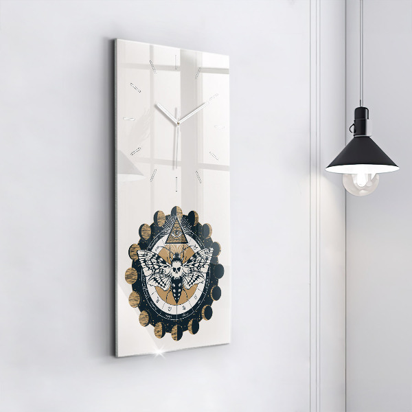 Orologio verticale Fasi lunari e l'occhio