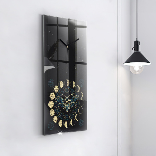 Orologio verticale Fasi lunari e insetti