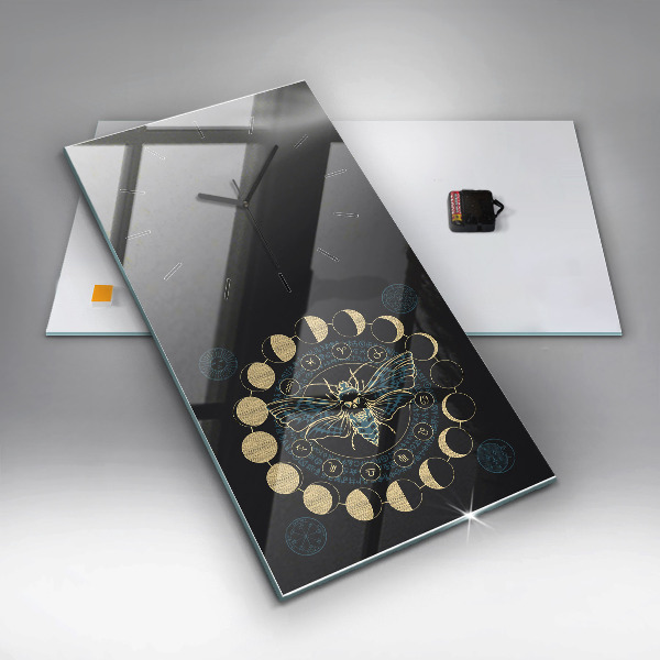 Orologio verticale Fasi lunari e insetti