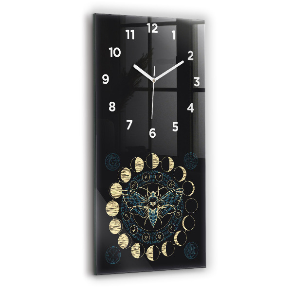 Orologio verticale Fasi lunari e insetti
