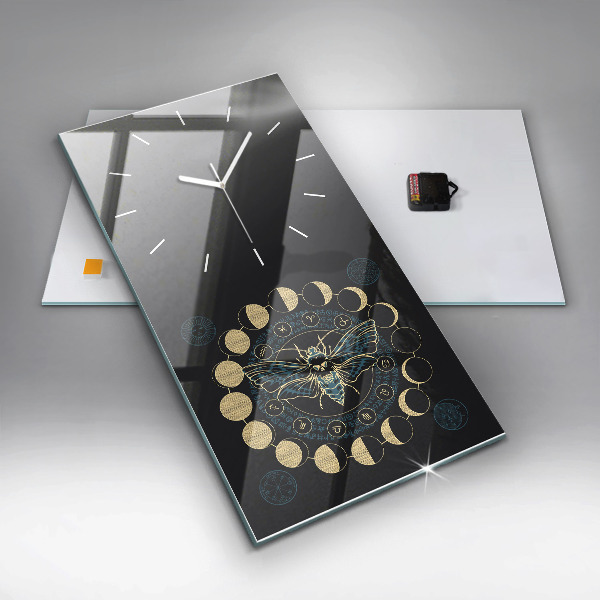Orologio verticale Fasi lunari e insetti