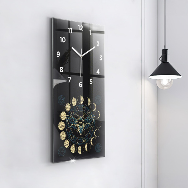 Orologio verticale Fasi lunari e insetti