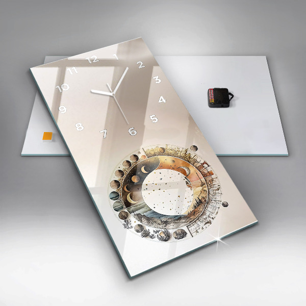 Orologio verticale in vetro Orologio astronomico