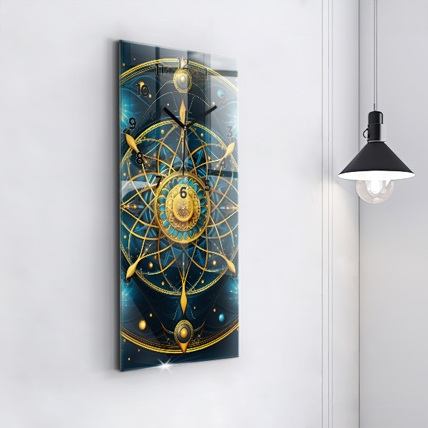 Orologio verticale in vetro Orologio oroscopo